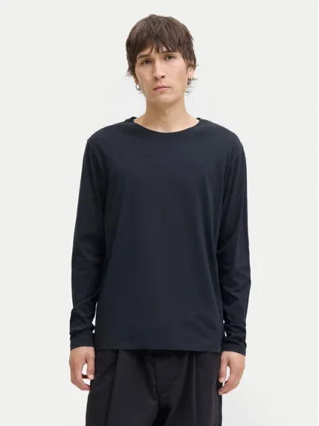 Jack&Jones Тениска с дълъг ръкав Basic тъмносин