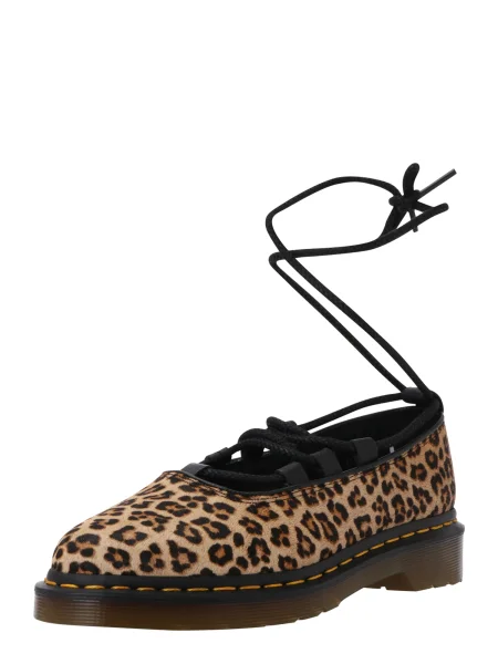 Dr. Martens Baleríny s ramienkom Elphie II hnedá / kapučíno čierna