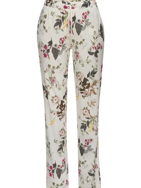 LASCANA Pantaloni de pijama maro / verde / roz alb