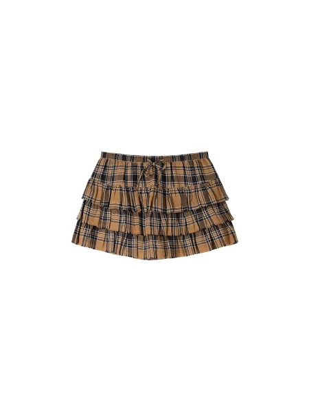 Bershka Krilo rjava / karamel / črna bela