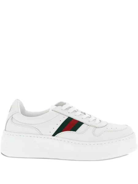 Sneakerși Gucci cu autograf alb