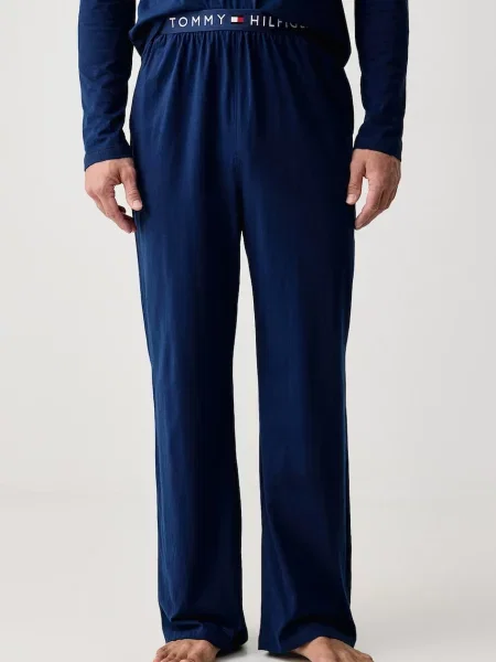 Tommy Hilfiger spodnie piżamowe niebieskie