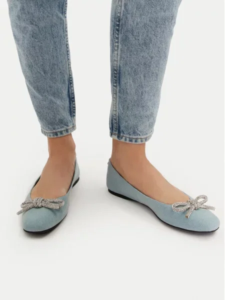 Steve Madden Baleriny Nilsa niebieski