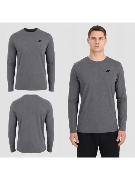LONGSLEEVE 4F KOSZULKA BLUZKA Z DŁUGIM RĘKAWEM szara