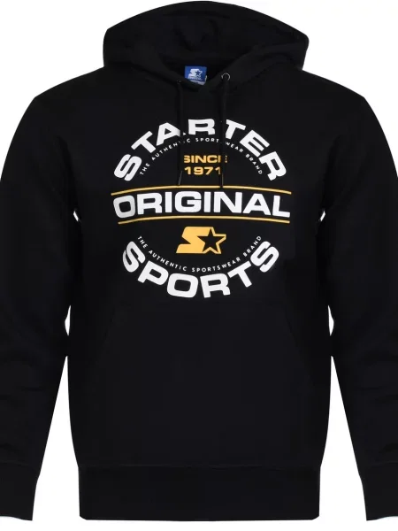 Hoodie Starter s kapuco črna