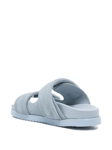 Sandale Patrizia Pepe din piele de căprioară fără toc albastru