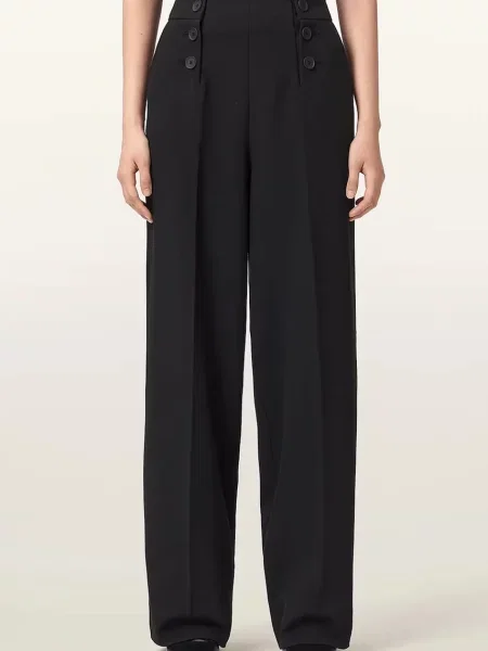 AllSaints pantaloni de costum de damă RAINA negru