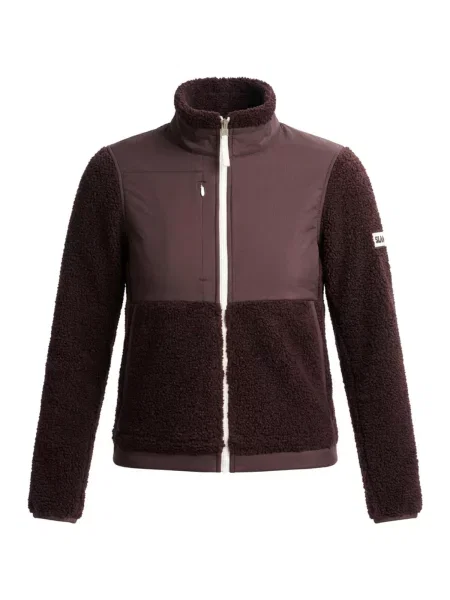 Hanorac din fleece Slam din fleece maro