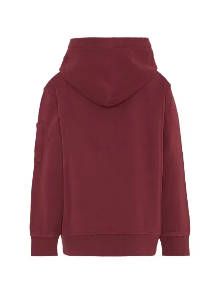 Bluza z kapturem dziecięca C.p. Company czerwona