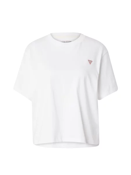 GUESS Tricou roșu / negru alb
