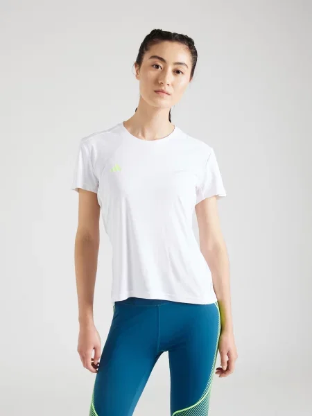 ADIDAS PERFORMANCE Tricou funcțional Adizero Essentials verde limetă alb