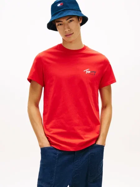 Tommy Jeans Koszulka Mężczyźni S czerwony