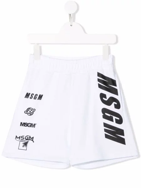Bermudy dziecięce Msgm białe