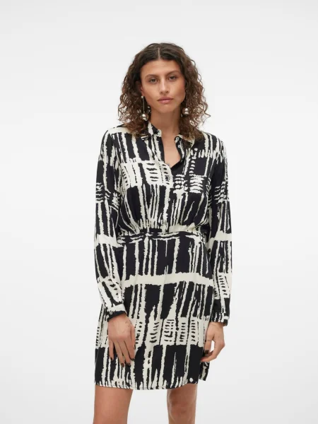 VERO MODA Rochie tip bluză VMCINDY CLEO bej negru