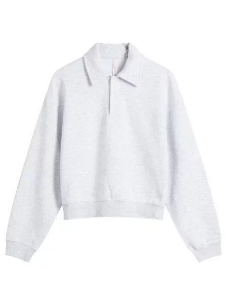 Koszulka Skims polarowa z długim rękawem szara