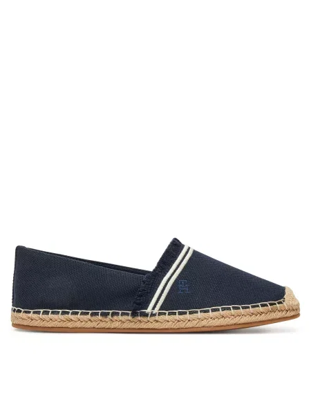 Εσπαντρίγιες Tommy Hilfiger Fringe Canvas Closed Espadrille Σκούρο μπλε