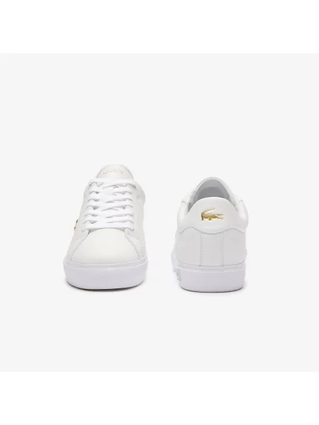 Lacoste Skórzane Sneakersy Powercourt białe