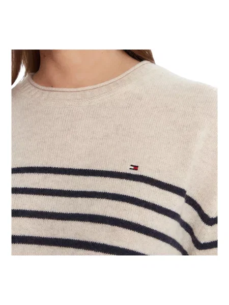 Tommy Hilfiger De lână pulover | Relaxed fit bej