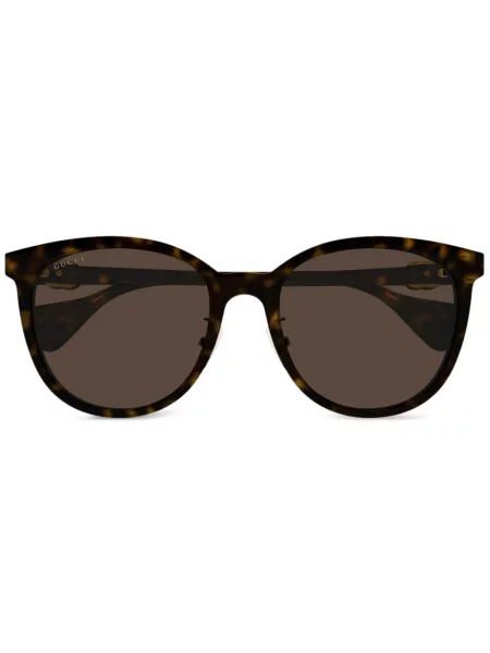 Ochelari de soare rotunzi Gucci Eyewear maro