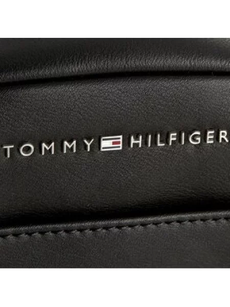 TOMMY HILFIGER Taška přes rameno černá bílá