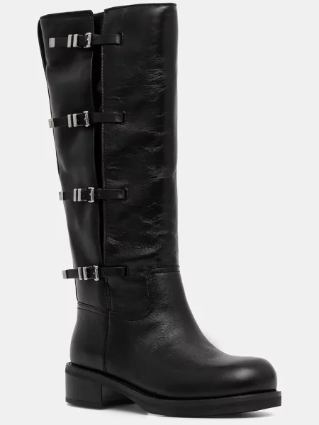 MICHAEL Michael Kors ghete de piele Darrington cu platforma negru