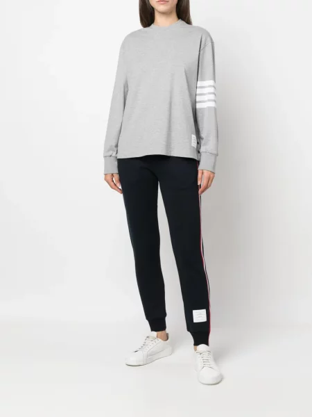 Dryžuotos kelnės Thom Browne mėlyna