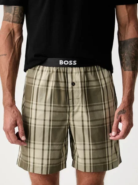 BOSS роздільна піжама з бавовною Easy Short Set