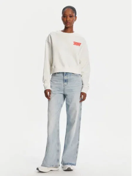 Tommy Jeans Mikina bílá