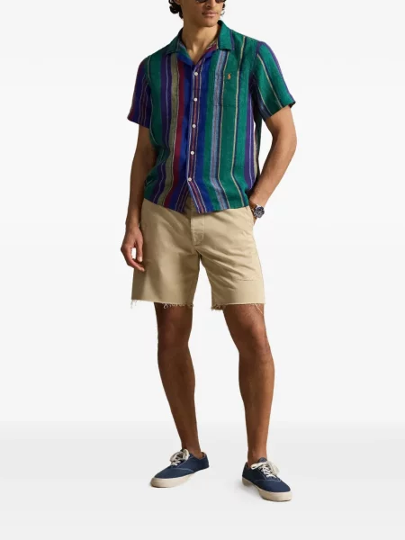 Кожени чорапи Polo Ralph Lauren с отворена пета с пейсли десен бяло
