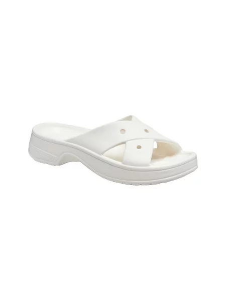 Sandále Crocs s remienkami biela