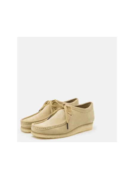 Półbuty Clarks skórzane beżowe