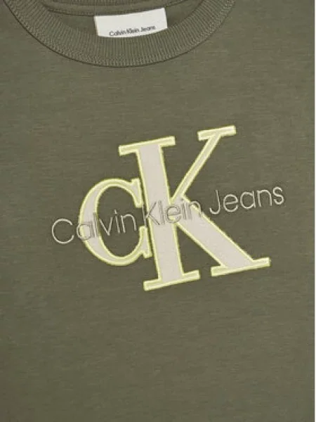 Calvin Klein Jeans Marškinėliai Regular Fit žalia
