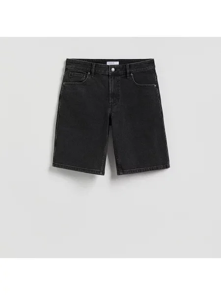 Reserved Straight farmer rövidnadrág fekete