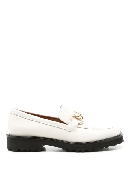 Pantofi loafer Sarah Chofakian din piele alb