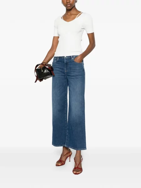Blugi cu picior larg Ag Jeans albastru