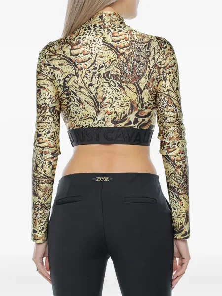 Tricou Just Cavalli cu imagine galben