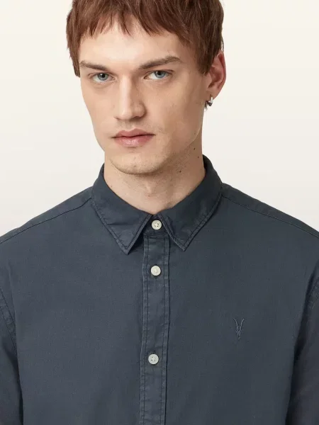 Сорочка Allsaints синя