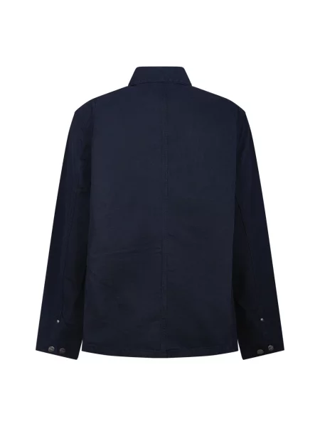 Carhartt Wip Kurtki Mężczyzna L Granatowa Kurtka Robocza Nowoczesny Styl niebieski