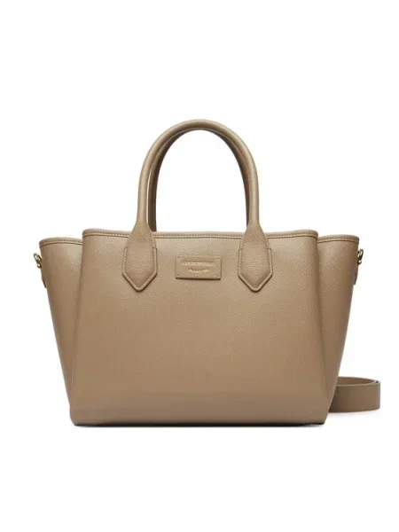Geantă Emporio Armani Maro bej