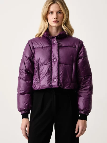 Silvian Heach jachetă scurtă pentru femei LEDREK violet