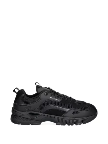 Sneakerși Armani Exchange plasă negru