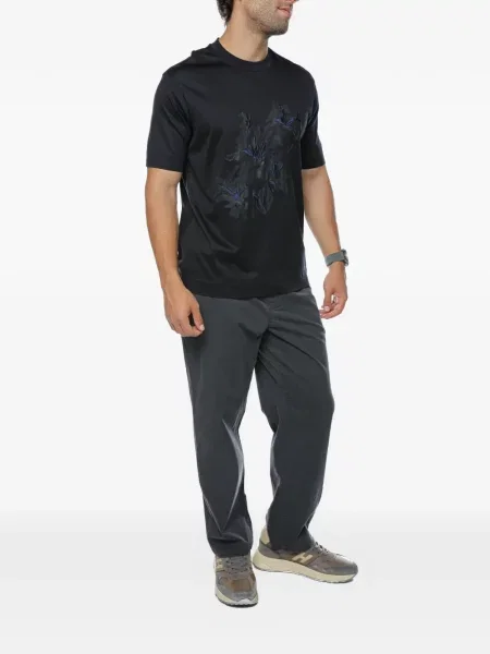 Φλοράλ μπλούζα Emporio Armani μπλε