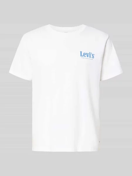 T-shirt o kroju relaxed fit z czystej bawełny Levi's biała