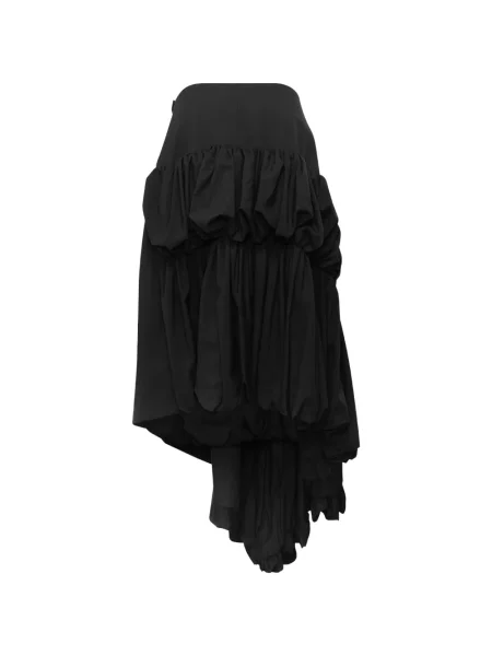 Fustă midi Comme Des Garçons asimetrică drapată negru