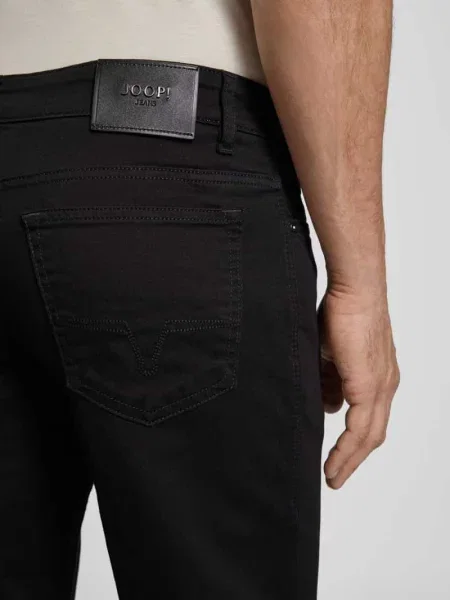 Dżinsy w kroju regular fit z zapięciem na guzik model MITCH' Joop! Jeans czarne