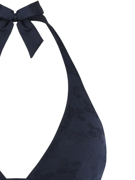 Bikini Vilebrequin cu gât halter albastru