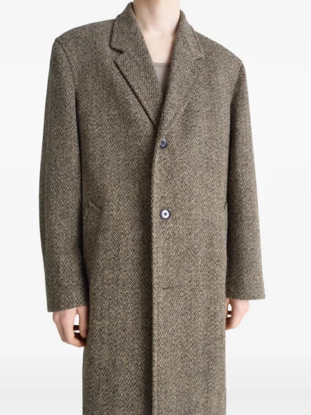 Palton Lemaire din tweed cu model herringbone