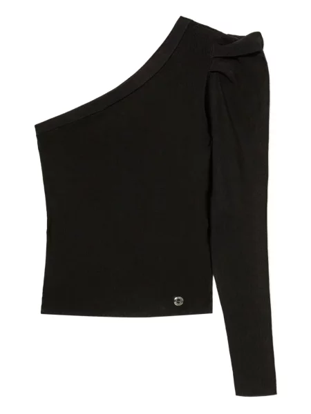 Top Twinset cu un umăr gol negru