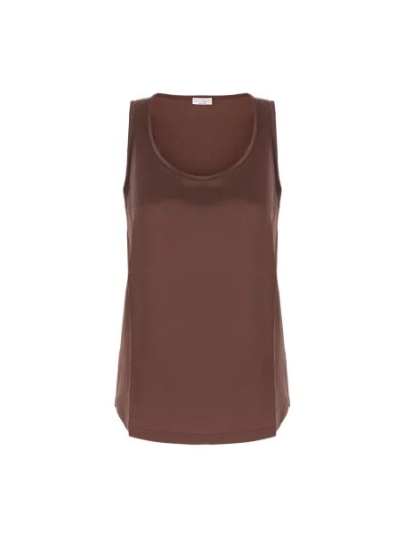 Top Brunello Cucinelli brązowy
