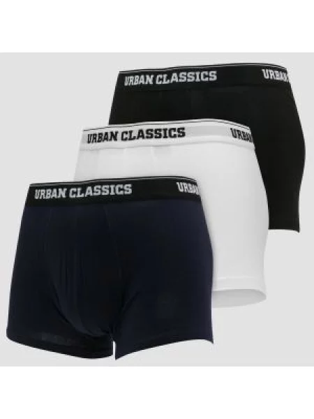 Urban Classics Boxerky námořnická modř / černá bílá